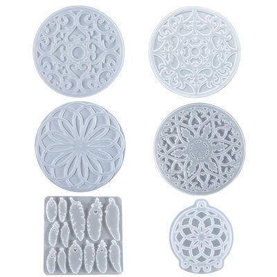 DIY crystal dropper mold, dream catcher, wind chime hanging decoration, silicone mold combination, spot wholesale