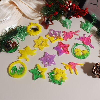 Dropped Angel Ballet Girl Unicorn Bell Pentagram Christmas Elk Hanging Silicone Mold