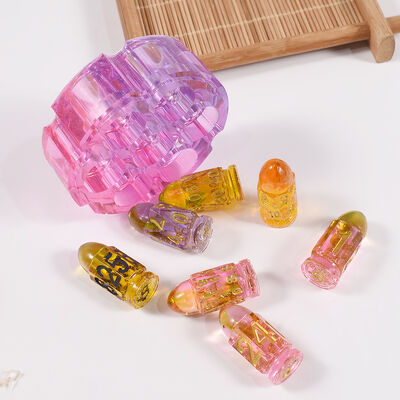 DIY crystal dropper adhesive seven link bullet head dice gypsum cement bullet storage box silicone mold