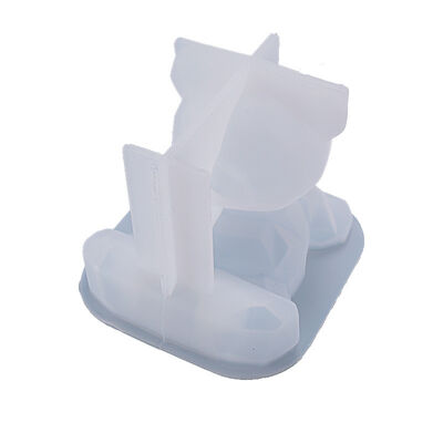 DIY dropper mold 3D geometric bear phone holder ornament cartoon lazy bear silicone mold