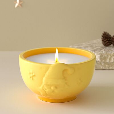 Hat wearing Santa Claus storage bowl silicone mold DIY aromatherapy gypsum candle cup dropper mold