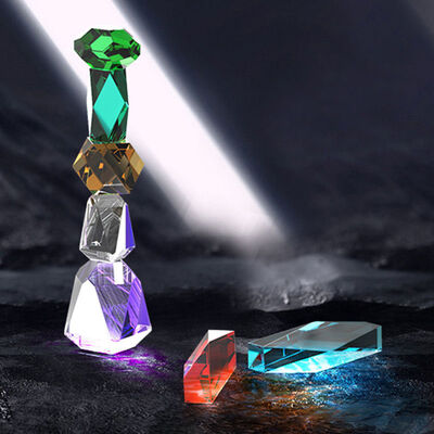 DIY crystal dropper mold with multiple diamond shaped crystal stones, building blocks, and fun silicone molds