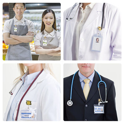 DIY Drip Glue Dried Flower Resin Chest Badge Stretchable Easy to Pull Buckle, Doctor Nurse ID Hanging Silicone Mold