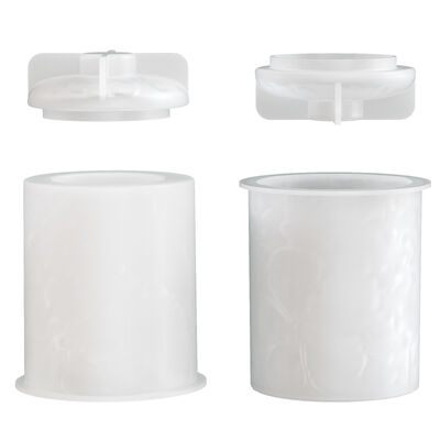 Cross border new product cylindrical relief flower storage jar silicone mold DIY aromatherapy gypsum candle cup mold