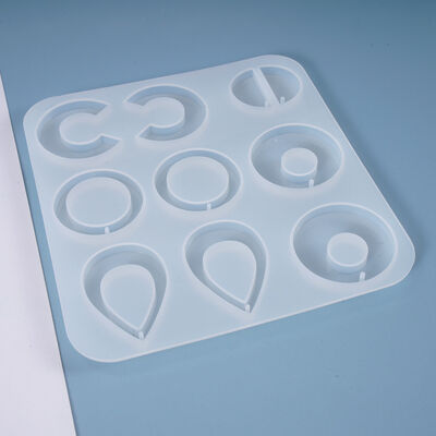 DIY crystal drop glue mold earrings pendant hanging accessories homemade jewelry whole board silicone mold wholesale
