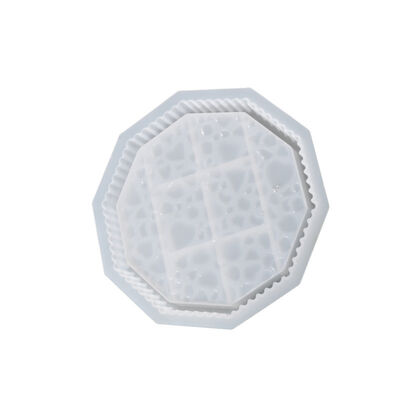 Drip glue plate grinding tool, multilateral striped dewdrop tray, heart-shaped water pattern storage box, silicone mold
