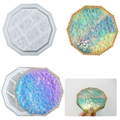 Drip glue plate grinding tool, multilateral striped dewdrop tray, heart-shaped water pattern storage box, silicone mold