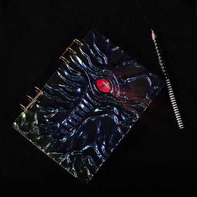 Dijiao Kesulu Wind Dragon Eye Written Mold 3D Embossment A5 Notebook Case Silicone Mold