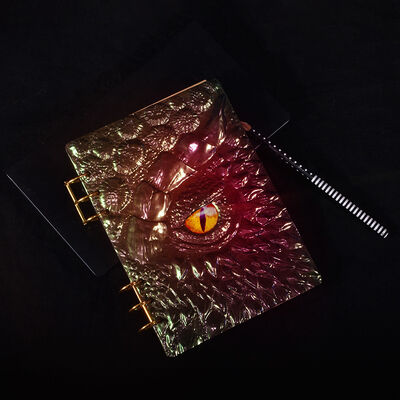 Dijiao Kesulu Wind Dragon Eye Written Mold 3D Embossment A5 Notebook Case Silicone Mold