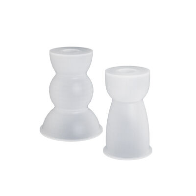 DIY crystal dropper resin semi-circular geometric candle holder gypsum candlelight dinner ornament silicone mold