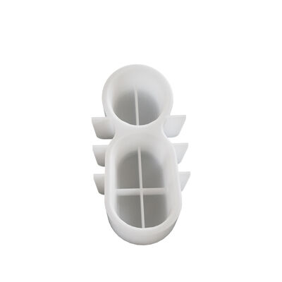 Drip glue gypsum double mouth flowerpot potted storage box DIY aromatherapy candle cup ornament silicone mold