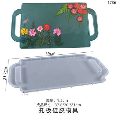 DIY crystal dropper mold, simple tray, fruit tea cup tray, silicone mold, Amazon hot selling