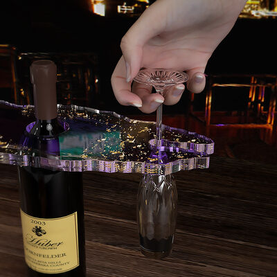 Crystal dropper resin red wine cup holder tray grinding tool DIY aromatherapy gypsum ornament silicone mold