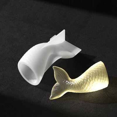 DIY crystal dropper mirror fat fish tail jewelry ornament silicone mold 3D mermaid tail mold