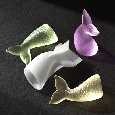 DIY crystal dropper mirror fat fish tail jewelry ornament silicone mold 3D mermaid tail mold