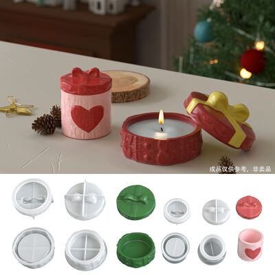 DIY Aromatherapy Gypsum Cement Love Sweater Gift Box Storage Can Candle Cup Dropping Silicone Mold