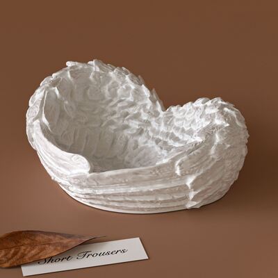 Aromatherapy gypsum bird wing storage box mold DIY aroma candle cup ornament silicone mold
