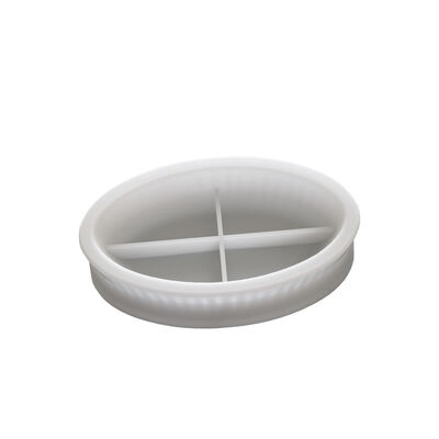 Oval striped storage tray silicone mold DIY aromatherapy gypsum candle bowl ornament silicone mold