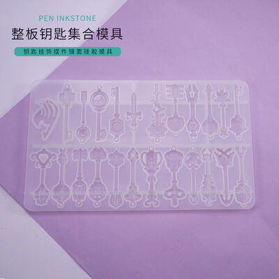 DIY crystal dropper mold, whole board key collection pendant, hanging decoration, simulated silicone mold