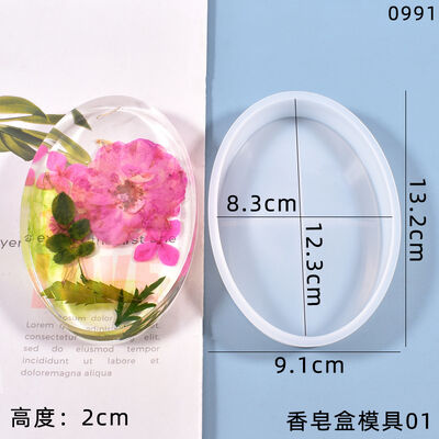 DIY crystal dropper mold handmade mirror practical soap storage box silicone mold wholesale