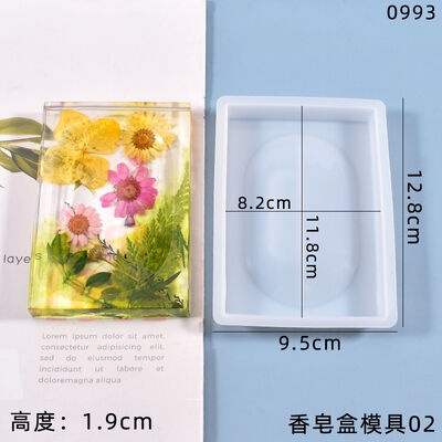 DIY crystal dropper mold handmade mirror practical soap storage box silicone mold wholesale