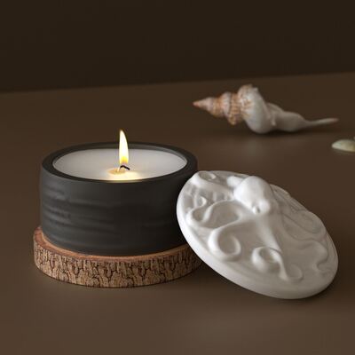Dropping resin octopus storage jar ornament DIY aromatherapy gypsum octopus candle cup silicone mold