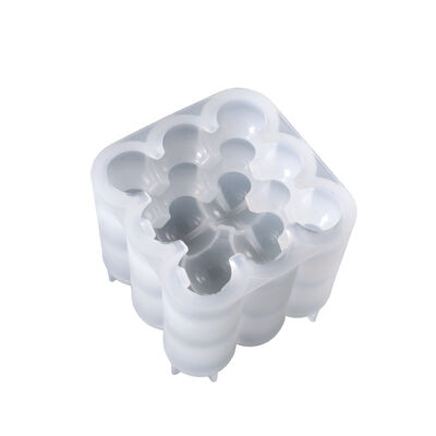 DIY Square Sphere Magic Cube Candle Table Decoration Crystal Dropping Silicone Mold