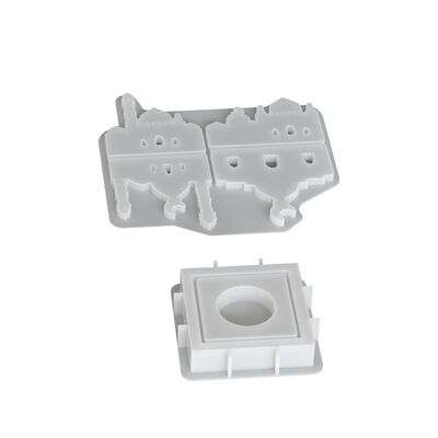 DIY Easter Festival Creative Gypsum Castle Candle Base Aromatherapy House Candlestick Silicone Mold