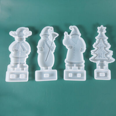 DIY crystal dropper mold for Christmas table, Christmas tree, snowman table decoration, 3D silicone mold