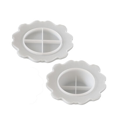 European style ins relief pattern storage bowl silicone mold DIY mirror drip glue dish gypsum mold