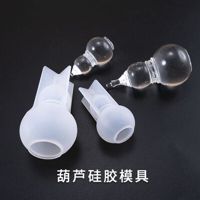 Crystal Drip Glue Mold DIY Jewelry Gourd Platform Blessing Pendant Size Gourd Silicone Mold