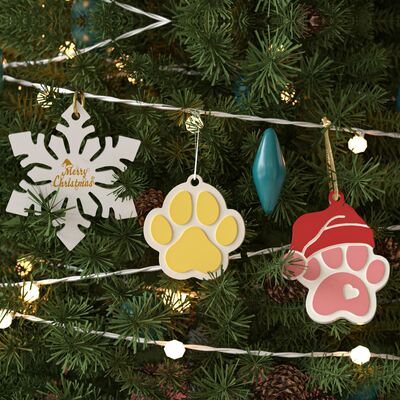 Dropping Resin Aromatherapy Gypsum Christmas Snowflake Love Hat Cat Claw Pendant Hanging Silicone Mold