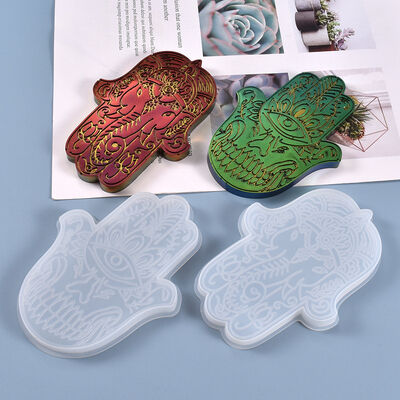 DIY crystal dropper mold cool Fatima hand table decoration silicone mold spot wholesale