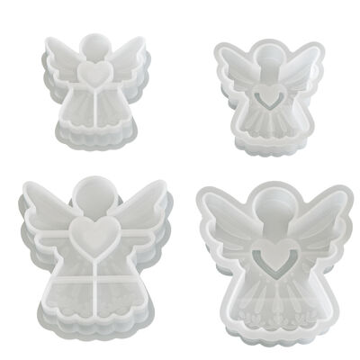 Hot selling ornament silicone mold DIY size can be used to insert flowers, love angels, candles, gypsum mold
