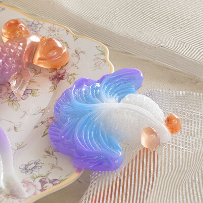 Crystal Drip Glue DIY Goldfish Koi Earrings Pendant Keychain Fish Tank Landscape Carp Silicone Mold