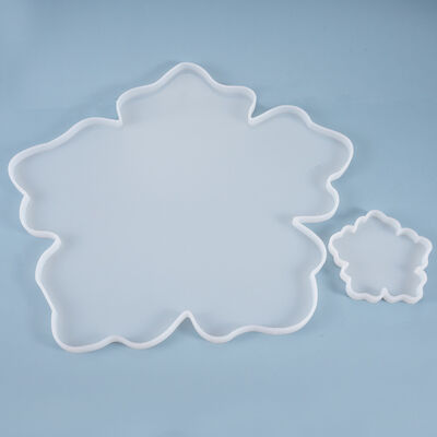 DIY crystal dropper mold flower table large cup cushion ornament cherry blossom base mirror silicone mold