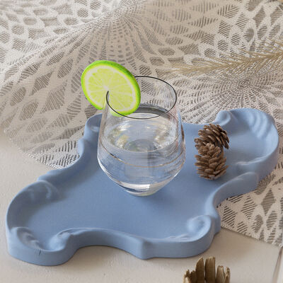 DIY Drip Glue Gypsum Cement European Lace Relief Tray Dish Storage Tray Decoration Silicone Mold