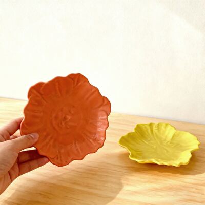 Lotus Leaf Plate Tray Silicone Mold DIY Aromatherapy Gypsum Lotus Storage Plate Dropping Mold