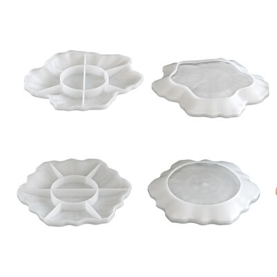 Lotus Leaf Plate Tray Silicone Mold DIY Aromatherapy Gypsum Lotus Storage Plate Dropping Mold