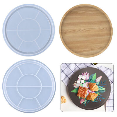 DIY crystal dropper mold, circular fruit dessert storage tray, silicone mold, Amazon hot push