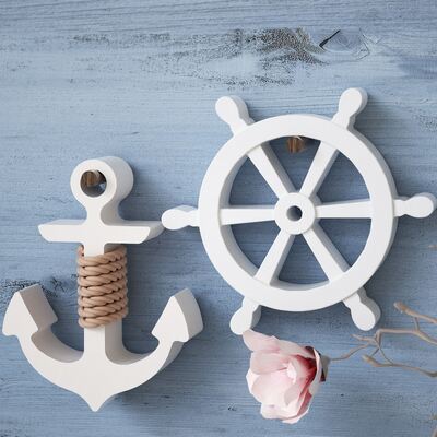 Crystal jewelry large pendant drip glue mold DIY boat rudder anchor gypsum ornament silicone mold wholesale