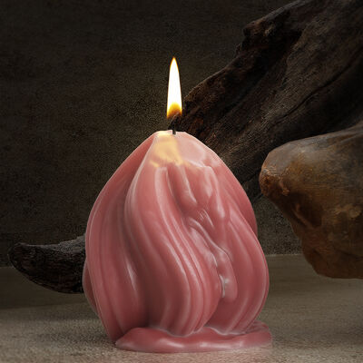 New Stripe Geometric Rotating Waterdrop Candle Mold Geometric Spiral Raindrop Incense Candle Ornament Silicone Mold