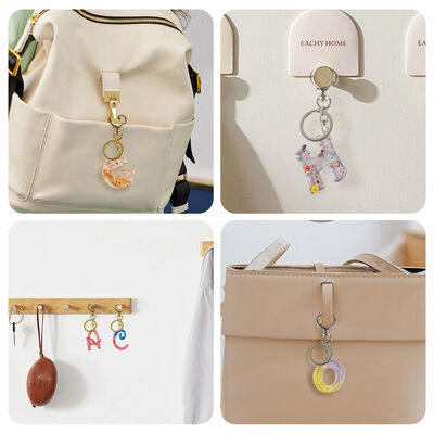 DIY Drip Glue Resin Mirror 26 English Alphabet Number Irregular Perforated Key Pendant Silicone Mold