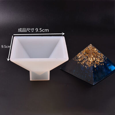Crystal dropper tower shaped silicone mold, no polishing, DIY handmade jewelry, resin dried flower ornament model