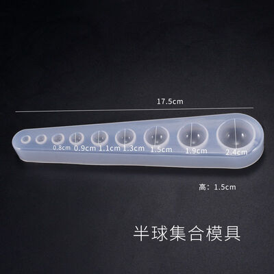 DIY Crystal Dropping Glue Mold Multi Specification Hemisphere Collection Mold Pendant Jewelry Hemisphere Silicone Mold