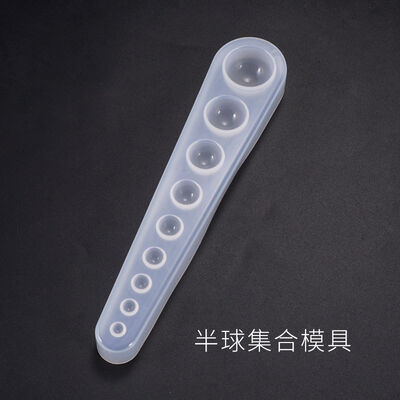 DIY Crystal Dropping Glue Mold Multi Specification Hemisphere Collection Mold Pendant Jewelry Hemisphere Silicone Mold