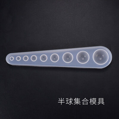 DIY Crystal Dropping Glue Mold Multi Specification Hemisphere Collection Mold Pendant Jewelry Hemisphere Silicone Mold