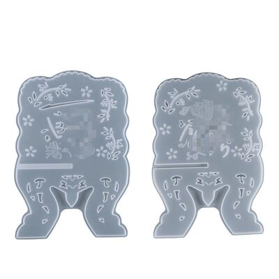 DIY crystal dropper mold hollow reading bookshelf, table decoration silicone mold spot wholesale