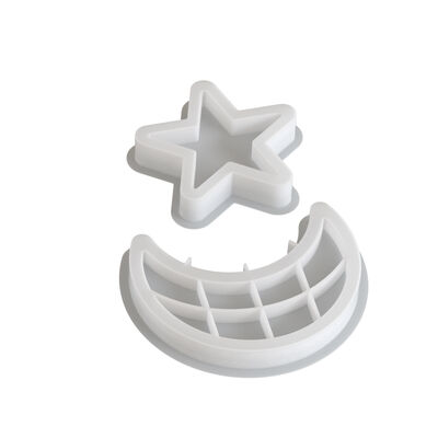 Star Moon Gypsum Ornament Tray Silicone Mold DIY Five pointed Star Candlestick Dish Dropping Mold