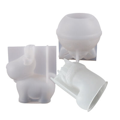 Candelas de Navidad DIY Quitar pegamento Grinding Yeso 3D Calcetines de alce Navidad Ornamento de frutas Molde de silicona